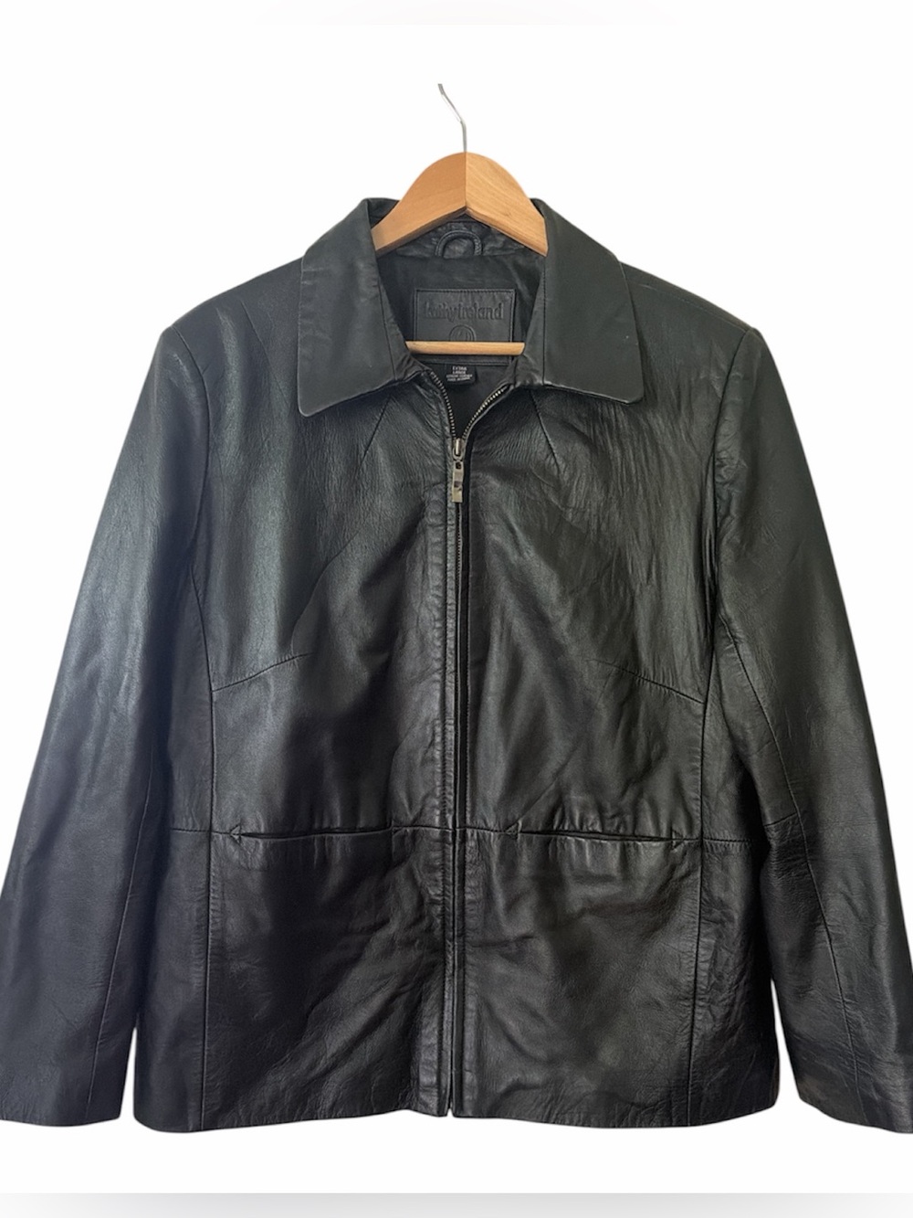 Vintage Leather Motorcycle Jacket Women’s XL Kathy Ireland 90s Grunge Revival